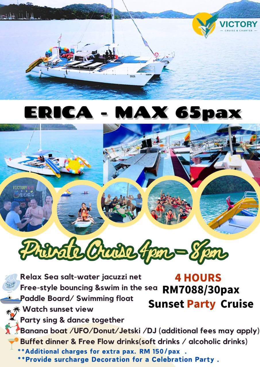 Private Sunset Party Cruise Langkawi - 30 Pax (Up to 65pax) | Erica