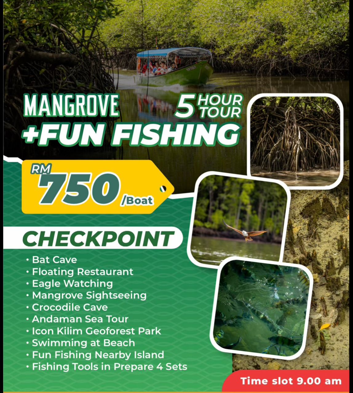 Mangrove + Fun Fishing (5 Hours)